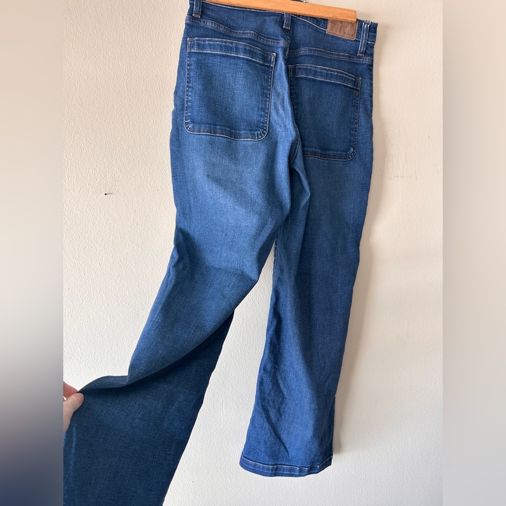 Madewell High-Rise Wide Leg Denim Jeans in Indigo - Picture 6 of 8